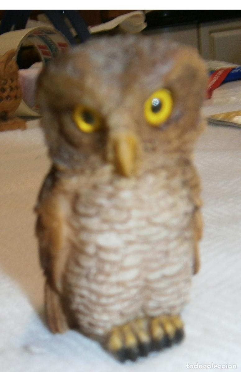 Vintage: buho de resina 6 cms - Foto 1