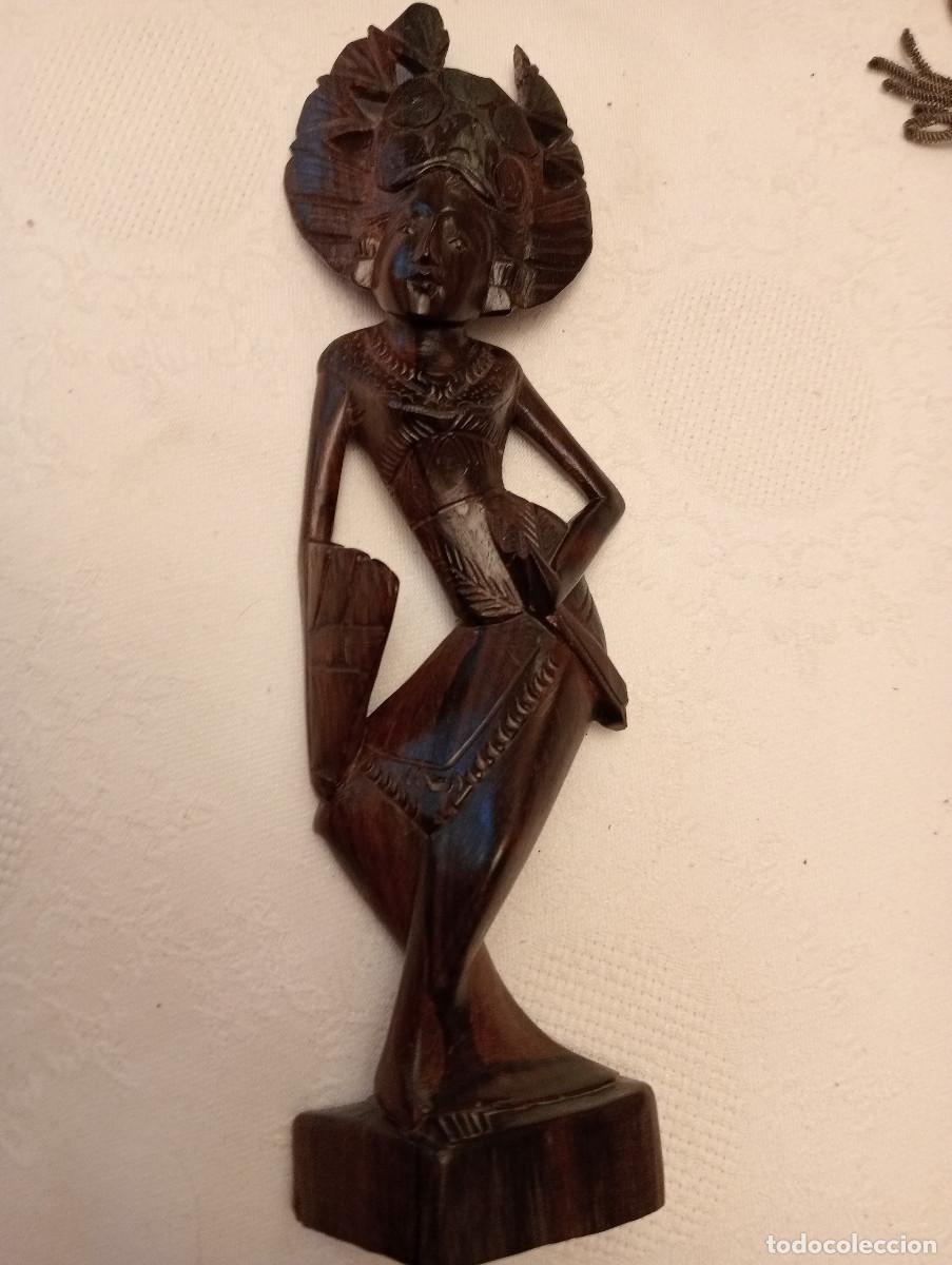 Vintage: TALLA O FIGURA DE MADERA DE EBANO