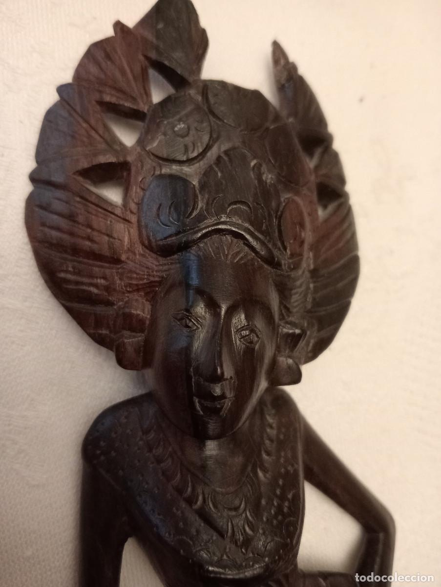 Vintage: TALLA O FIGURA DE MADERA DE EBANO - Foto 2
