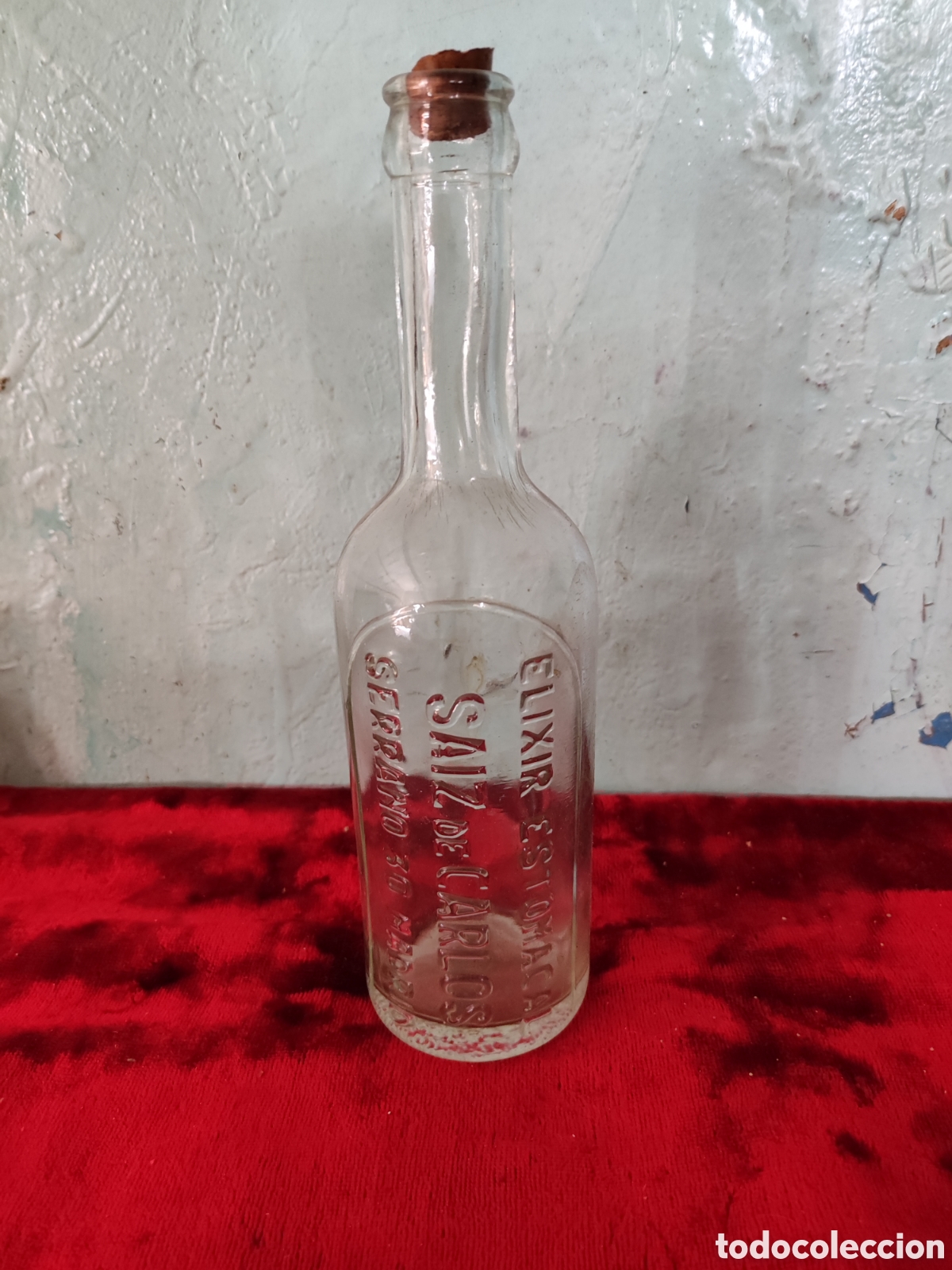 Vintage: Botella cristal de elixir estomacal - Foto 1