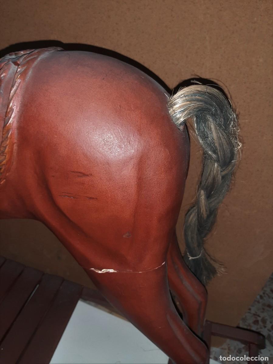Vintage: ANTIGUO CABALLO BALANCIN MADERA - Foto 6