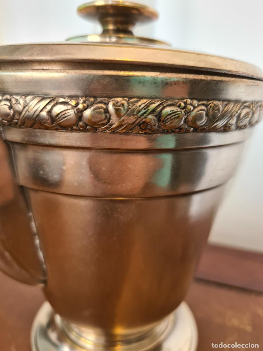 Vintage: TETERA METAL PLATEADO - Foto 4
