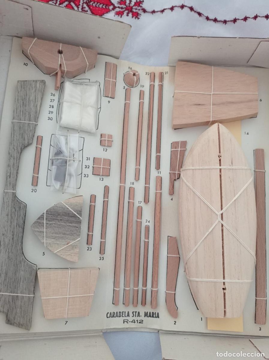 Vintage: KIT DE MADERA DE BARCO VINTAGE CONSTRUCTO UNIVERSAL MODELO R-412 - Foto 4
