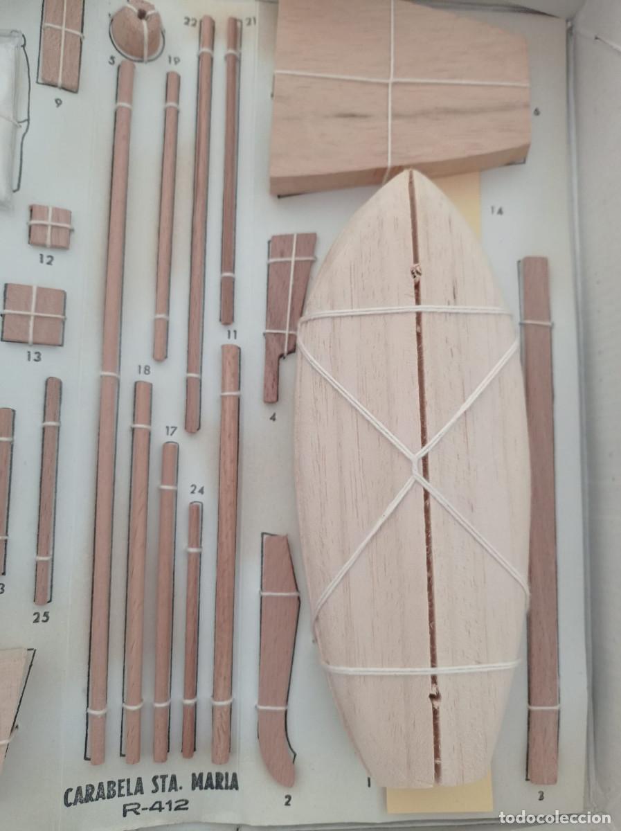 Vintage: KIT DE MADERA DE BARCO VINTAGE CONSTRUCTO UNIVERSAL MODELO R-412 - Foto 6