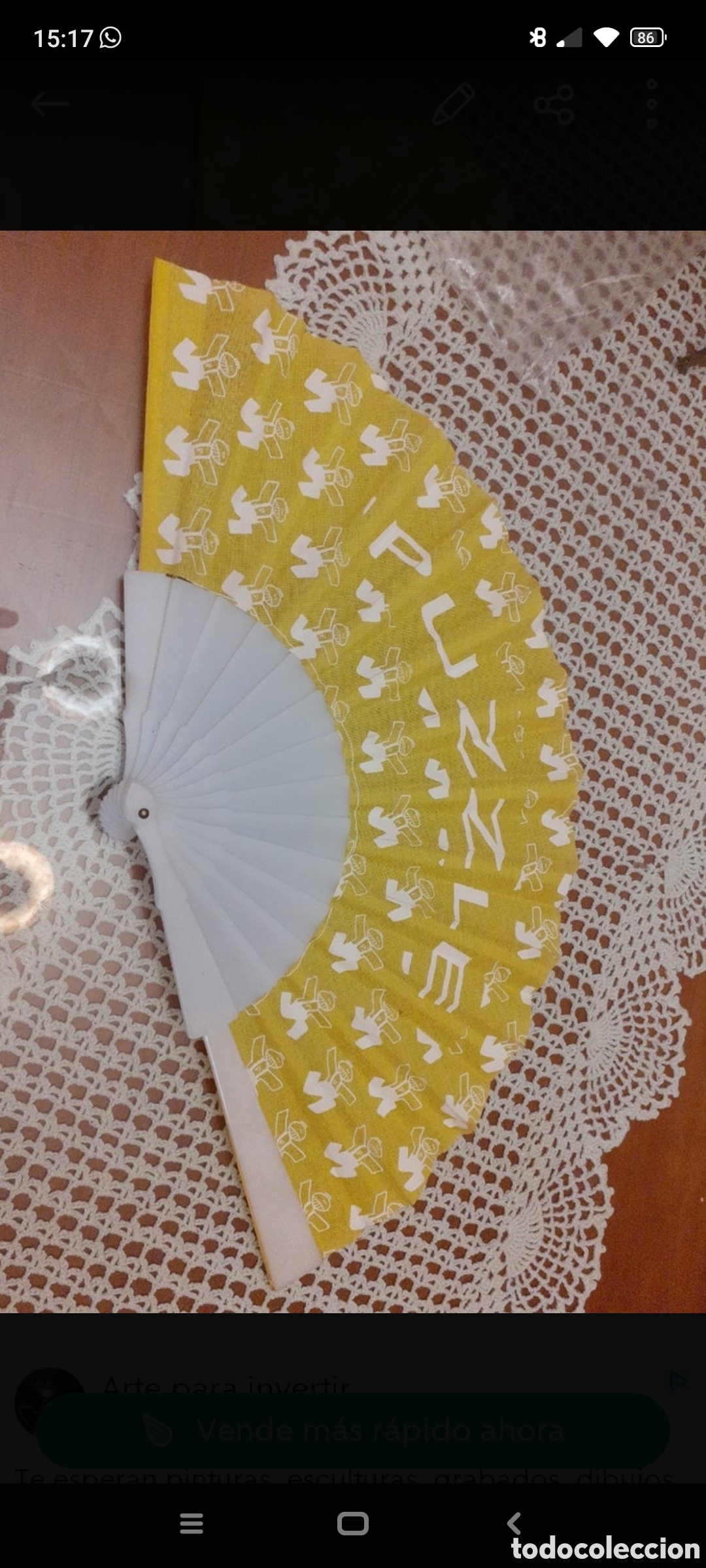 Vintage: Abanico puzzle de colecci&oacute;nistas