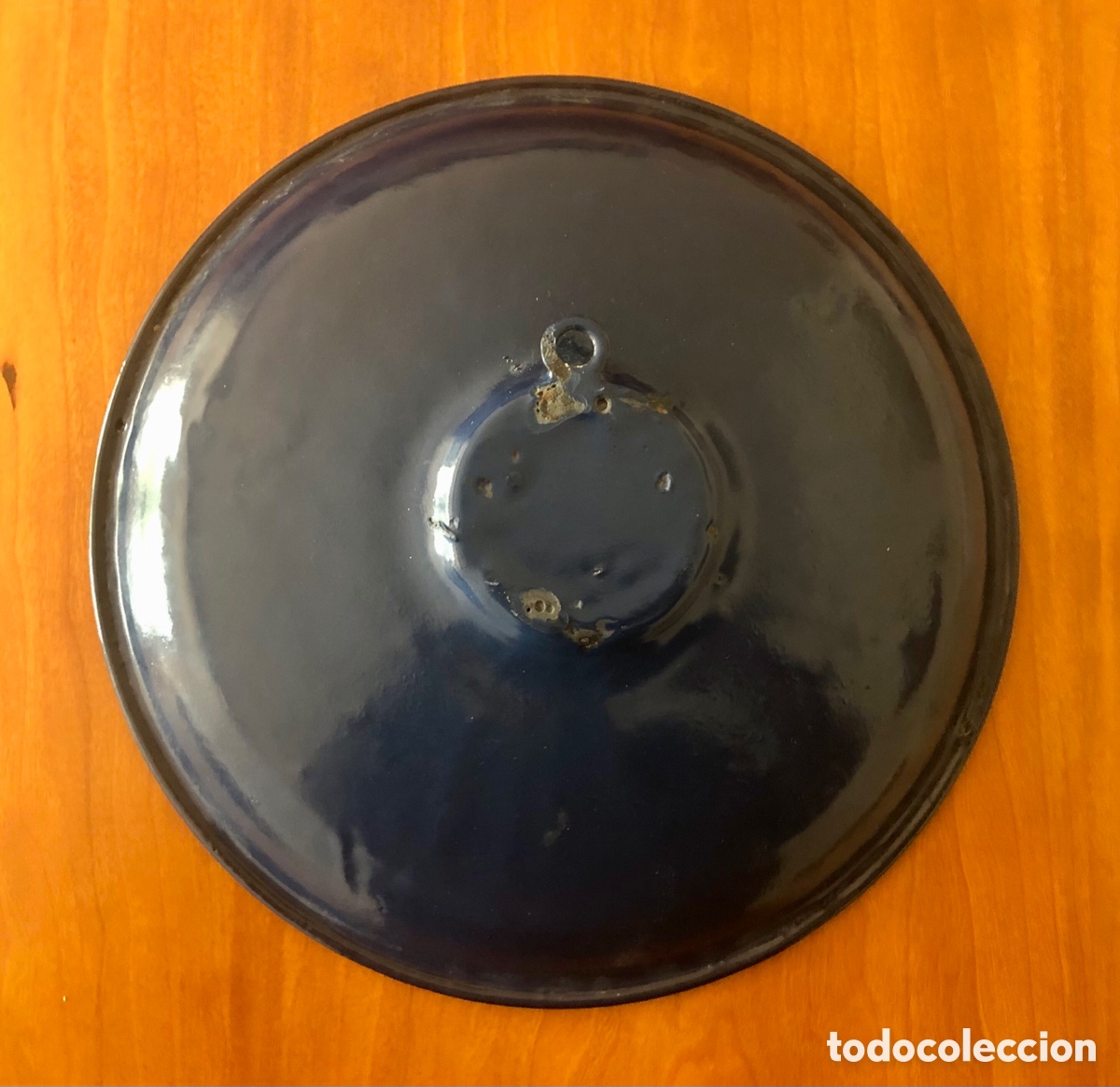 Vintage: Gran plato metal esmaltado - Foto 3