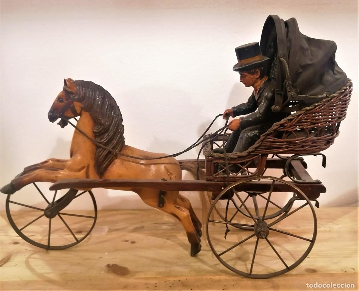 Vintage: Carruaje Cabriolet de caballos Vintage - Foto 4
