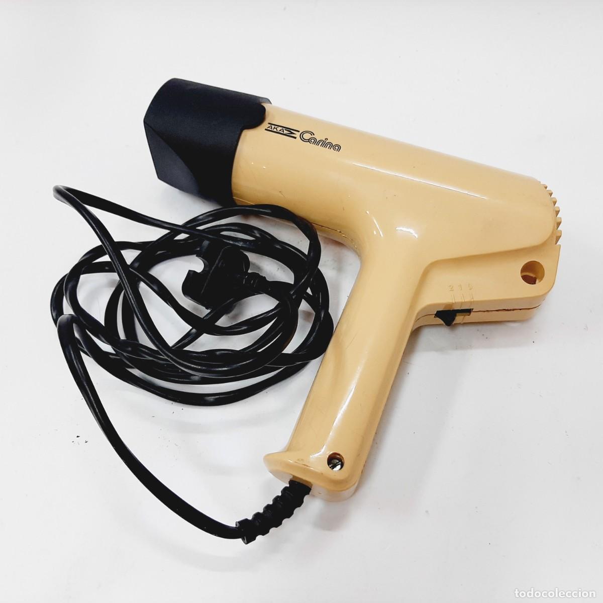 Vintage: Secador de pelo de pistola compacta vintage AKA Carina, Alemania (DDR)