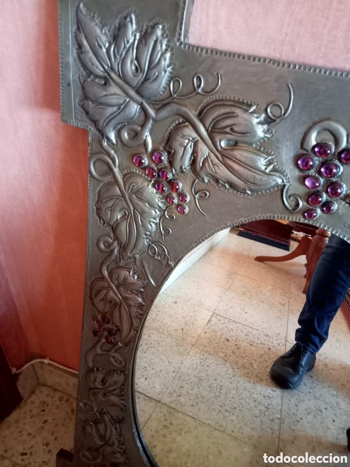 Vintage: ESPEJO CON RELIEVES - Foto 2