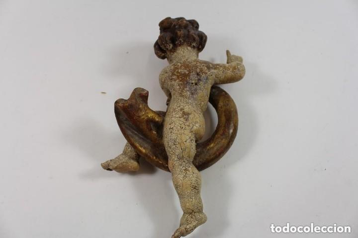 Vintage: Angelote bellamente tallado. - Foto 3