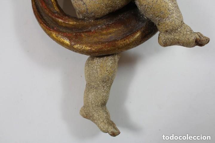 Vintage: Angelote bellamente tallado. - Foto 5