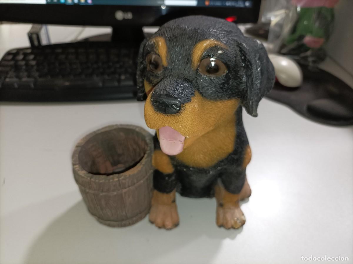 Vintage: HUCHA de madera PERRO MACETERO - Foto 1