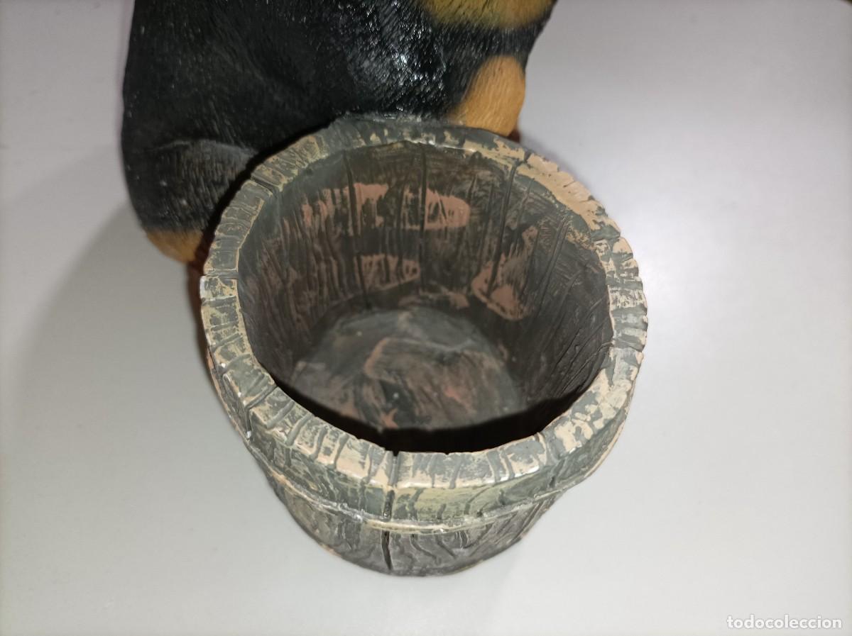 Vintage: HUCHA de madera PERRO MACETERO - Foto 2