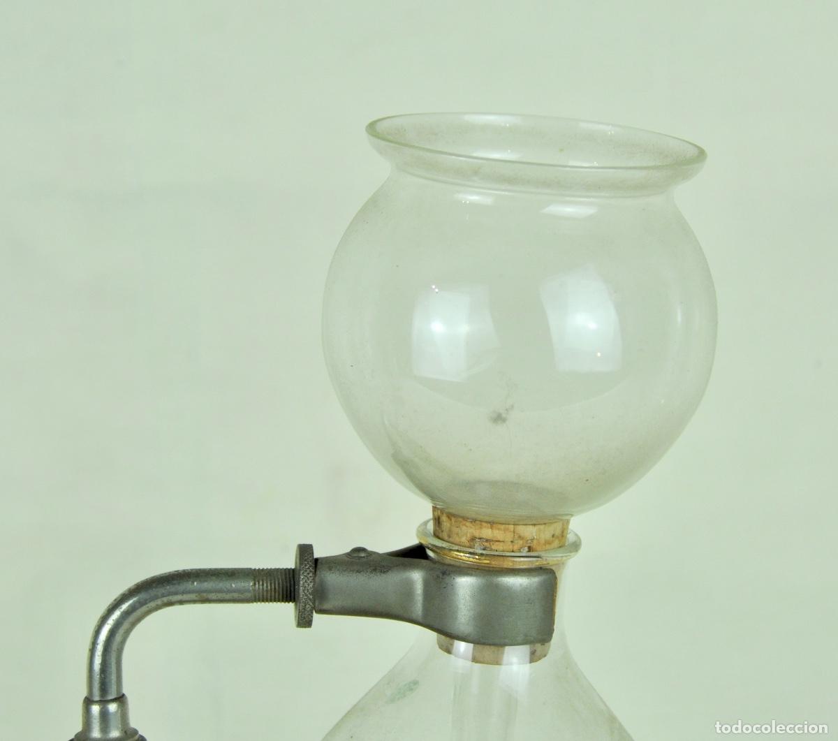 Vintage: Cafetera cristal con rayas doradas - Foto 2