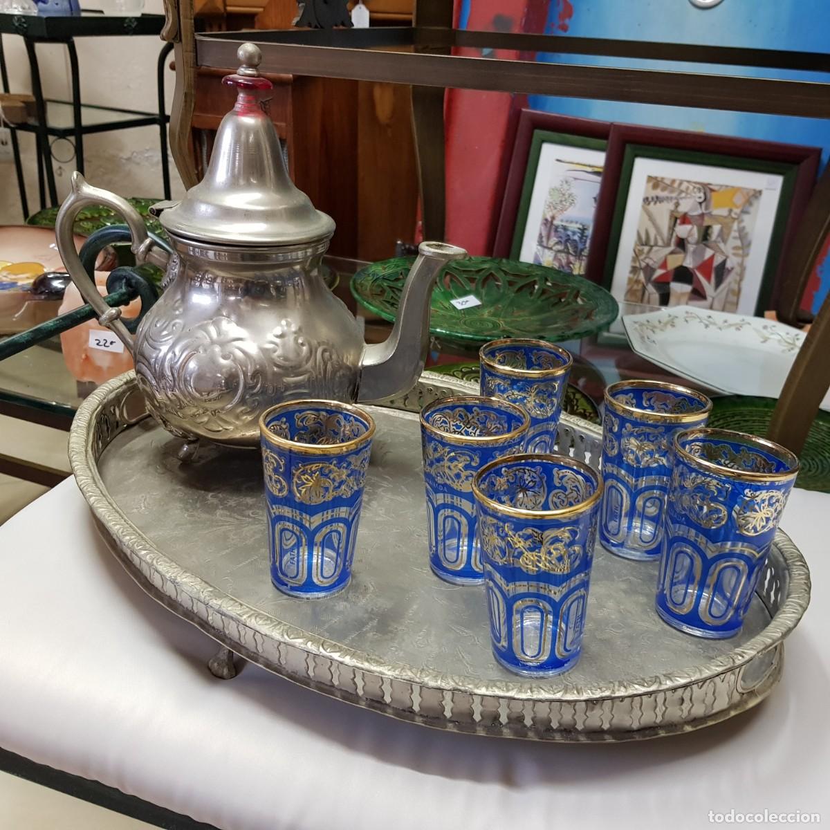 juego de te marroqui con bandeja - Buy Other vintage objects for decoration  on todocoleccion