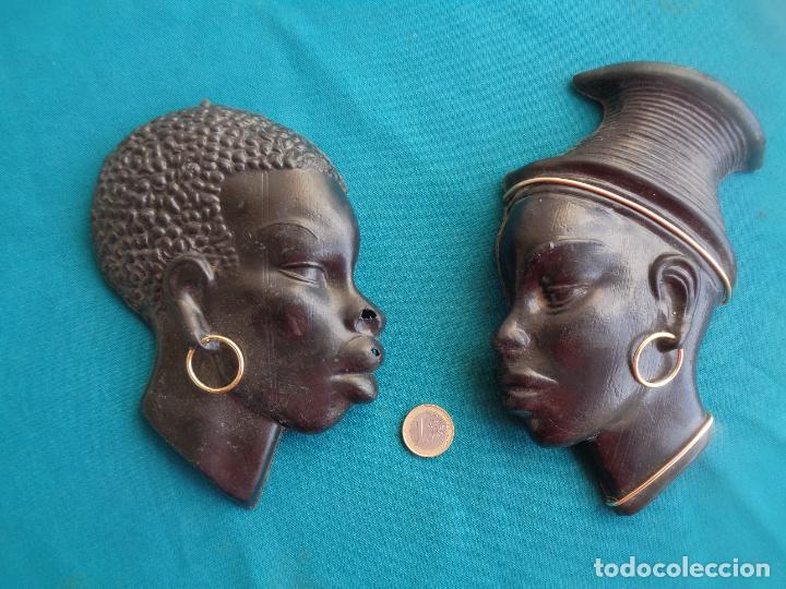 Vintage: RELIEVES FIGURAS AFRICANAS EN PL&Aacute;STICO - Foto 6