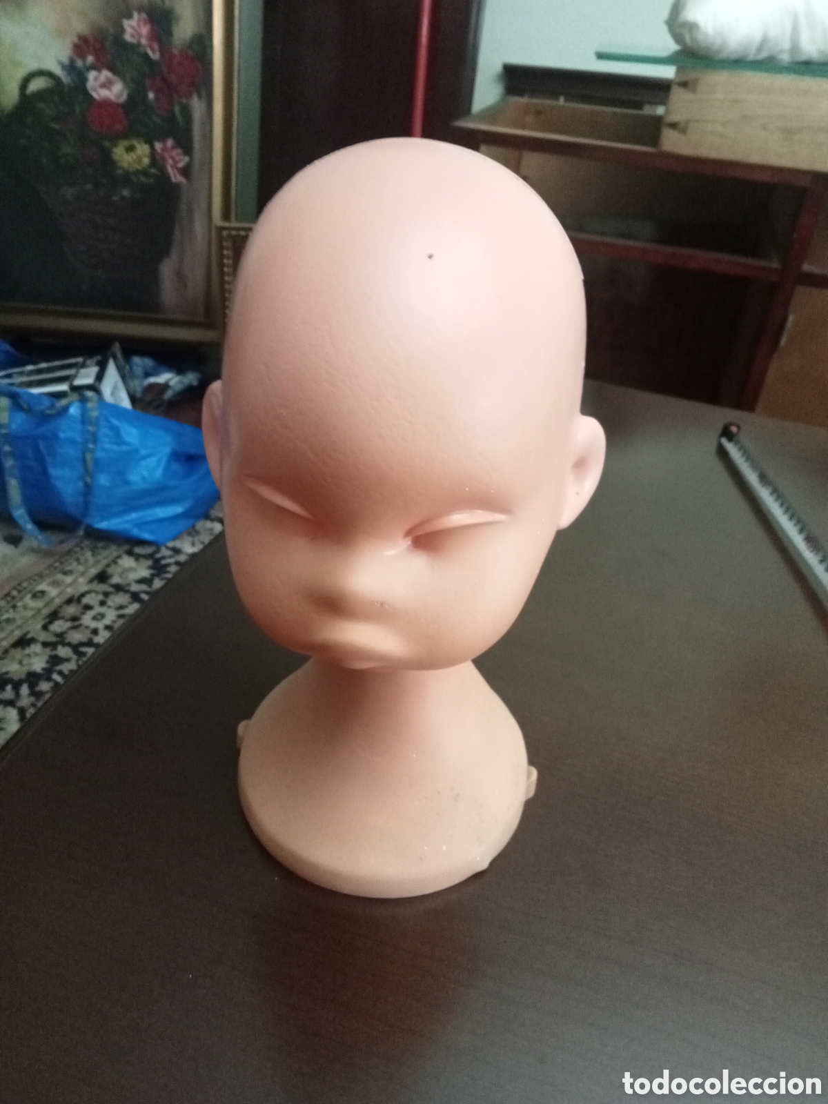 Vintage: CABEZA MANIQU&Iacute; PLASTICO - Foto 1