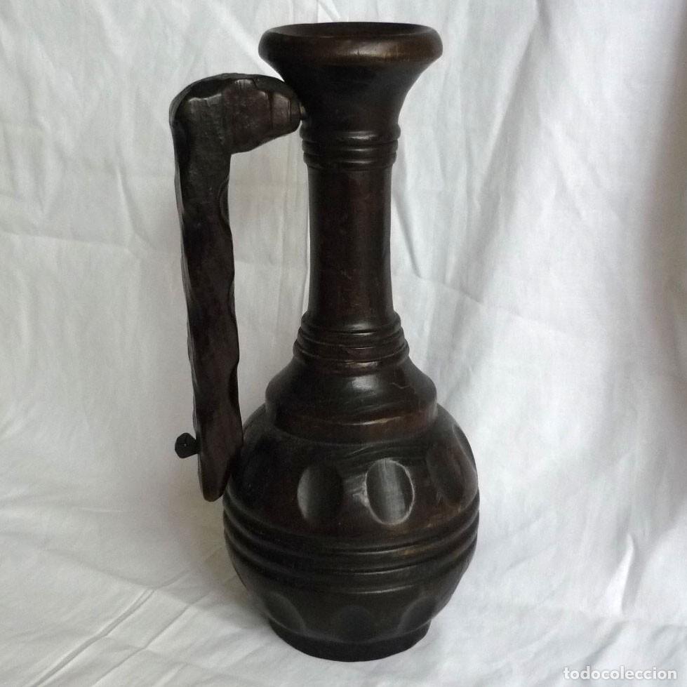 Vintage: Jarra decorativa de madera, para vela - Foto 1