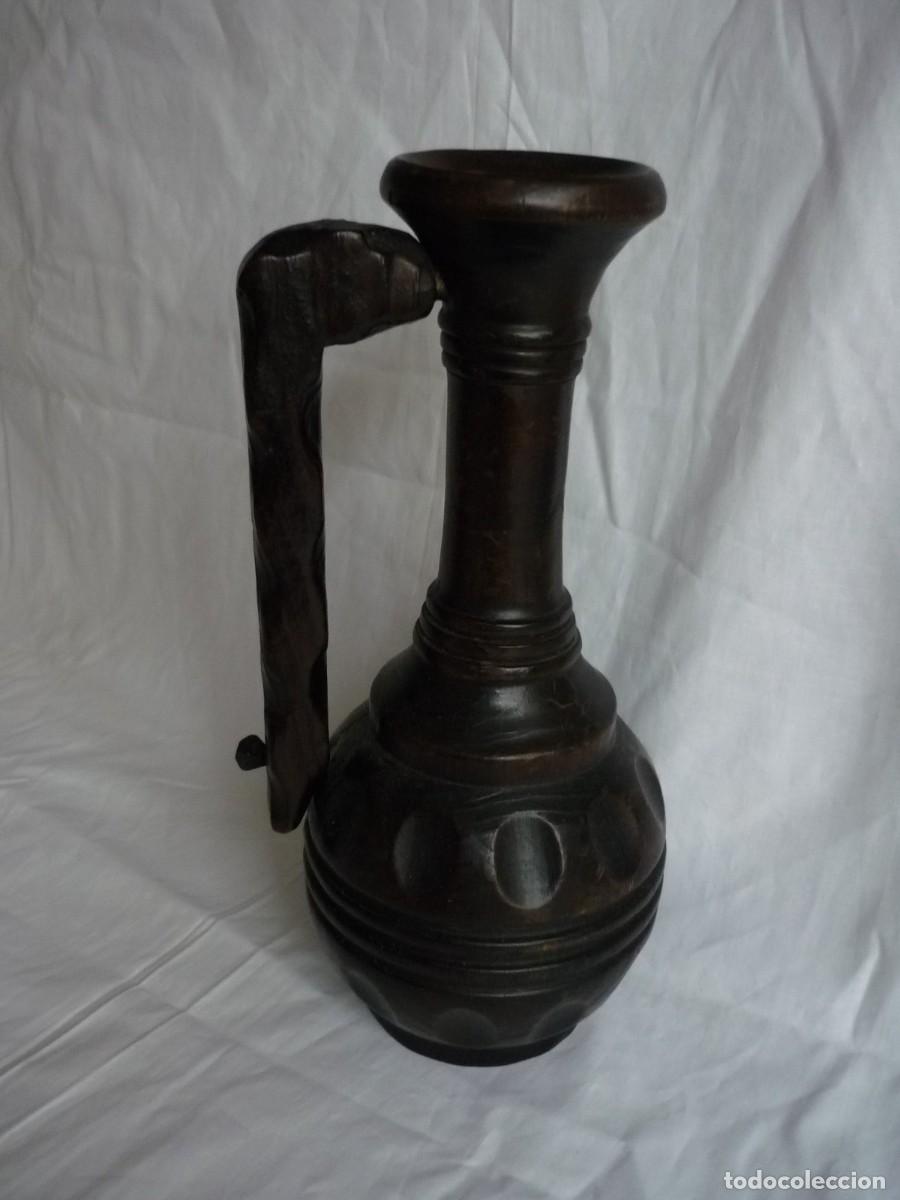 Vintage: Jarra decorativa de madera, para vela - Foto 2