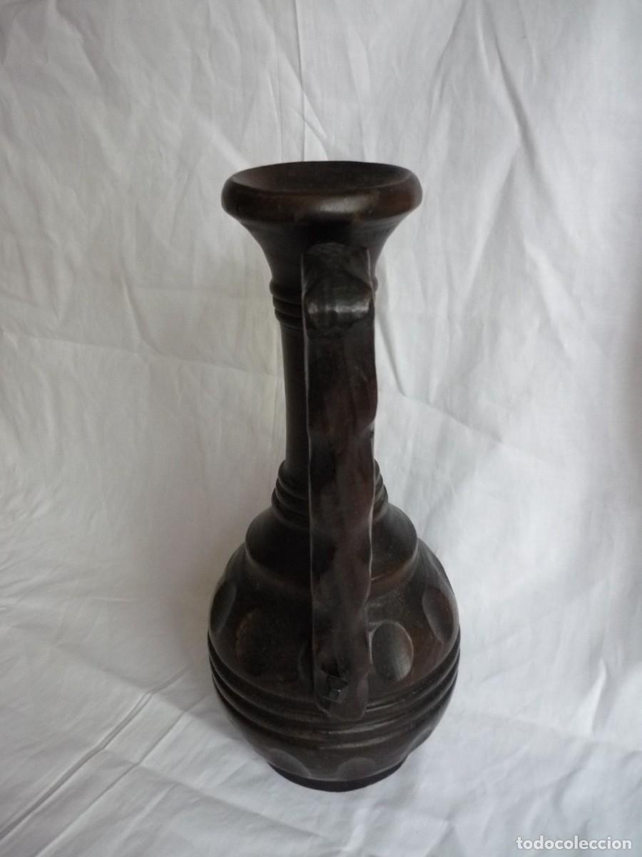 Vintage: Jarra decorativa de madera, para vela - Foto 3