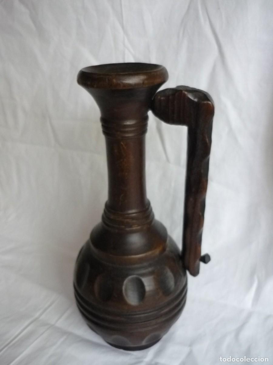 Vintage: Jarra decorativa de madera, para vela - Foto 4