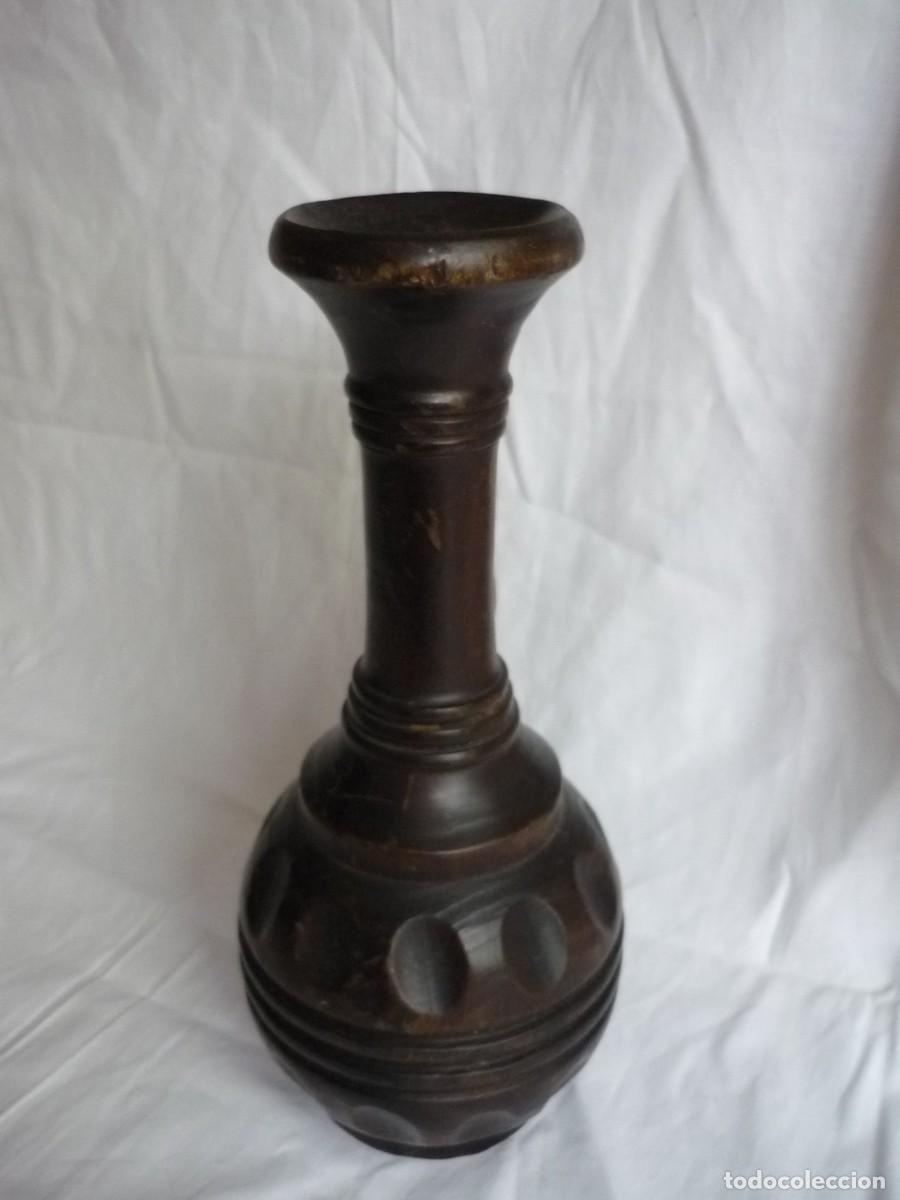 Vintage: Jarra decorativa de madera, para vela - Foto 5