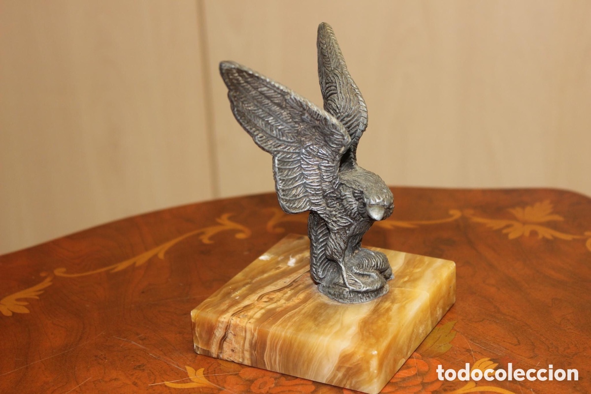 Vintage: Figura de aguila de metal - Foto 2