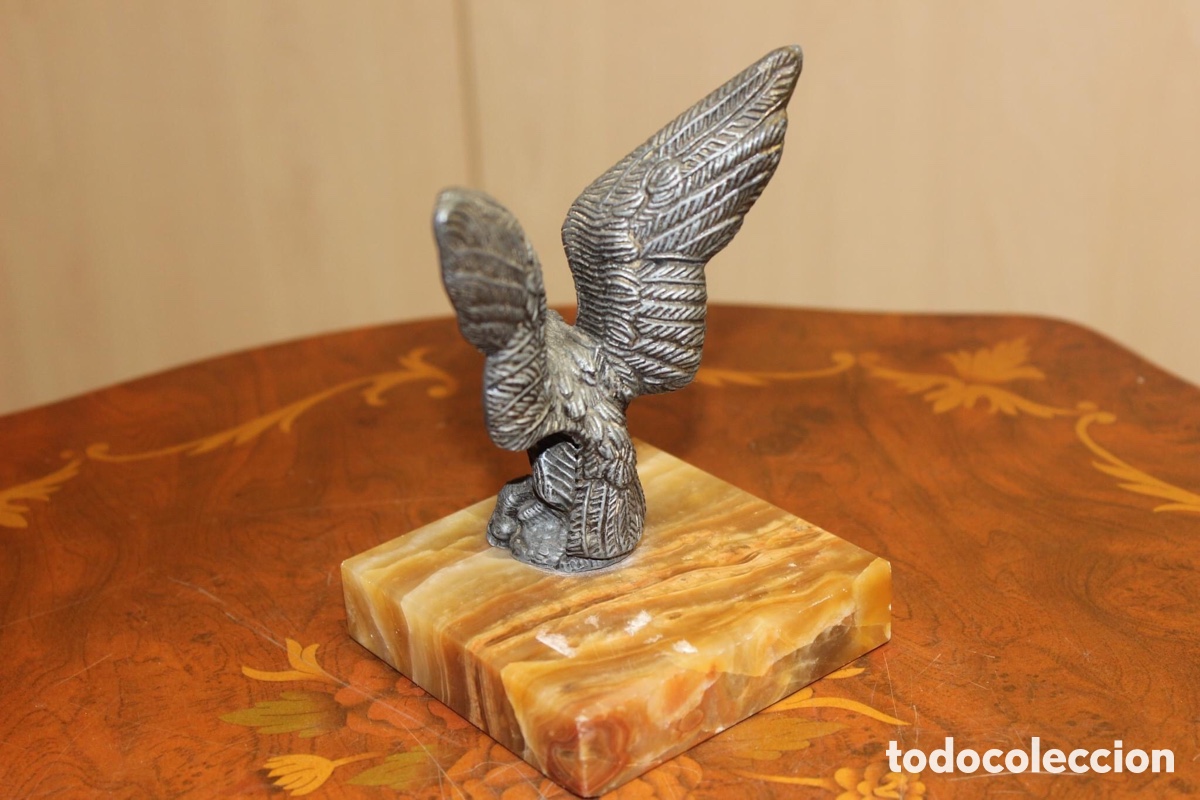 Vintage: Figura de aguila de metal - Foto 4