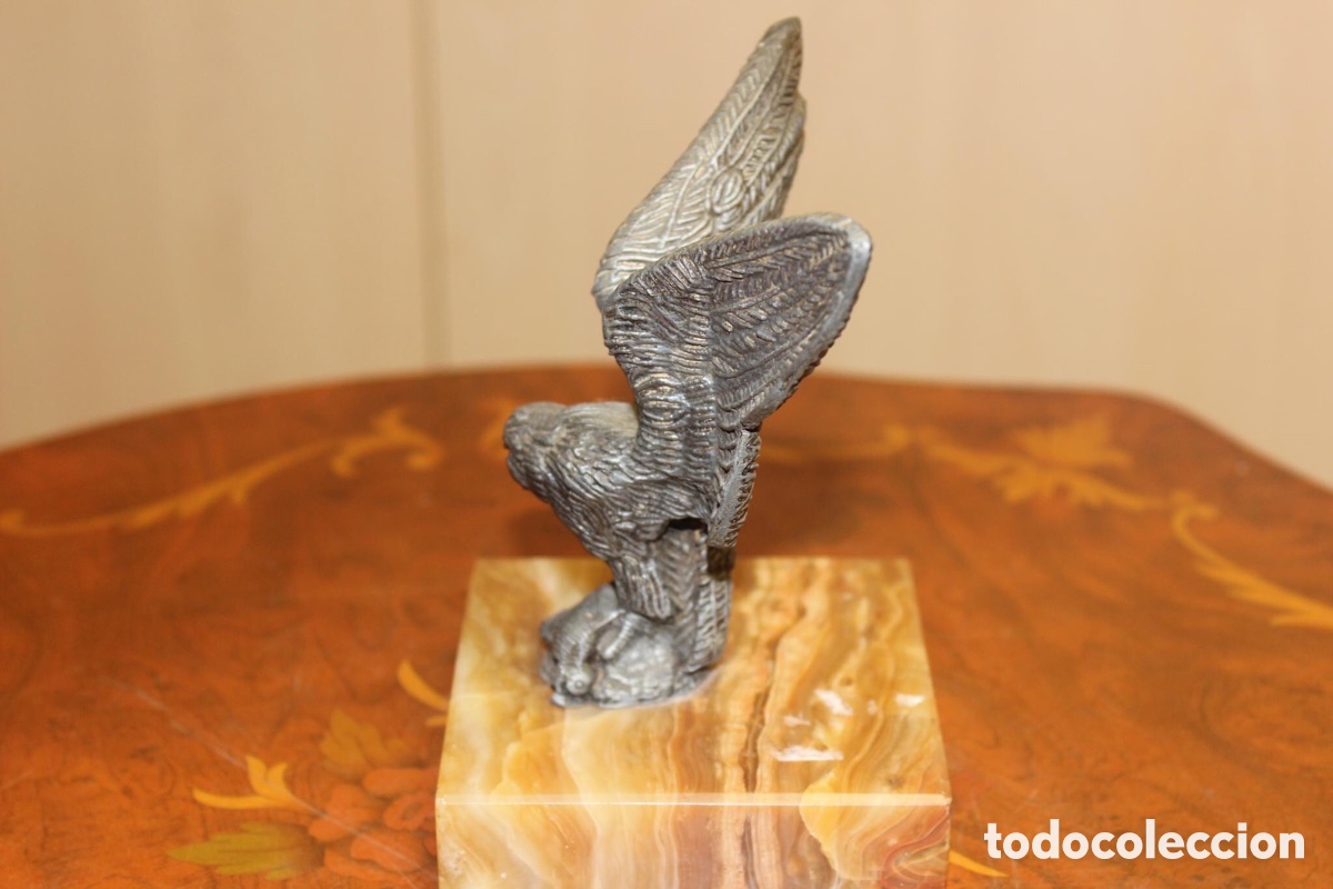 Vintage: Figura de aguila de metal - Foto 6