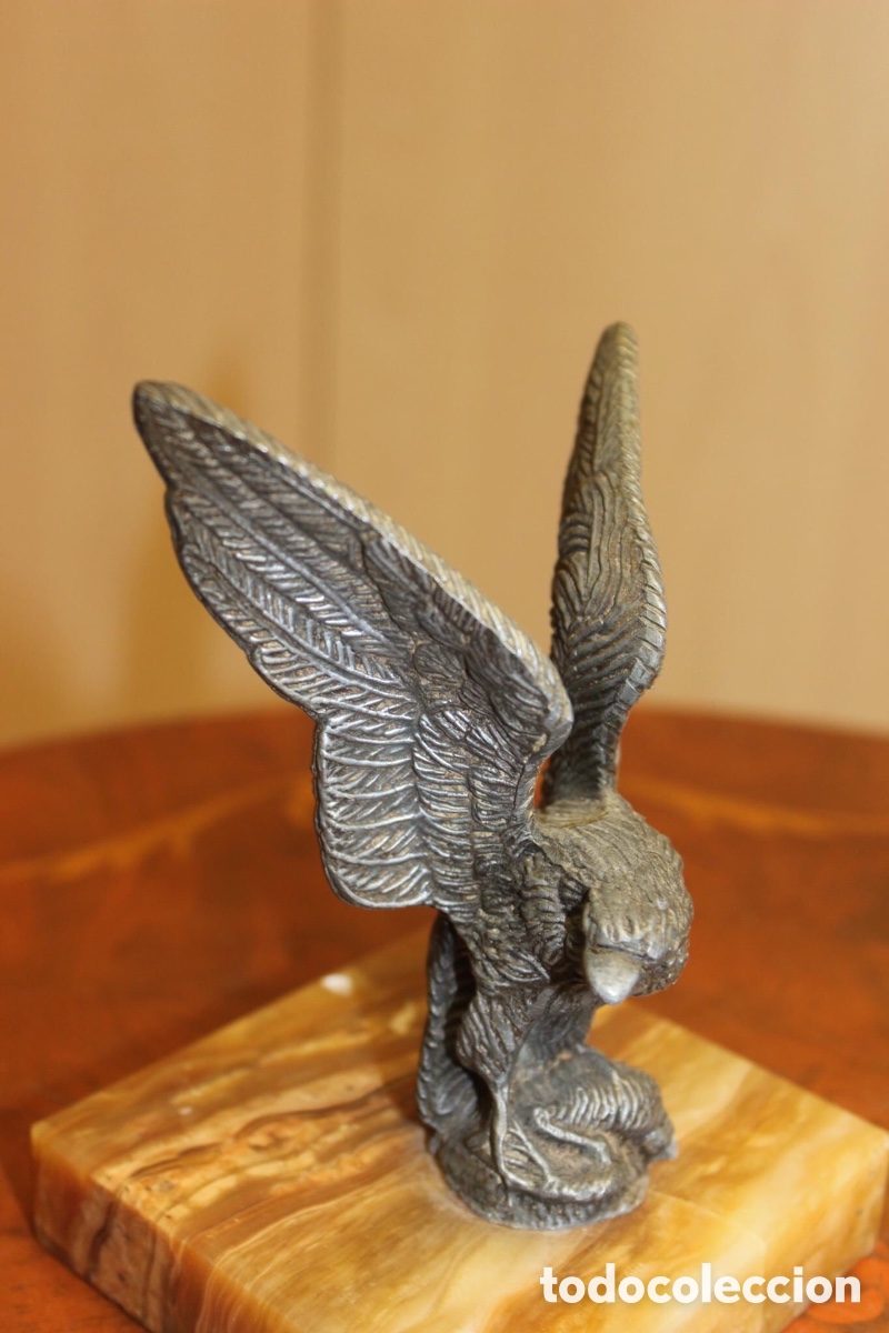 Vintage: Figura de aguila de metal - Foto 7