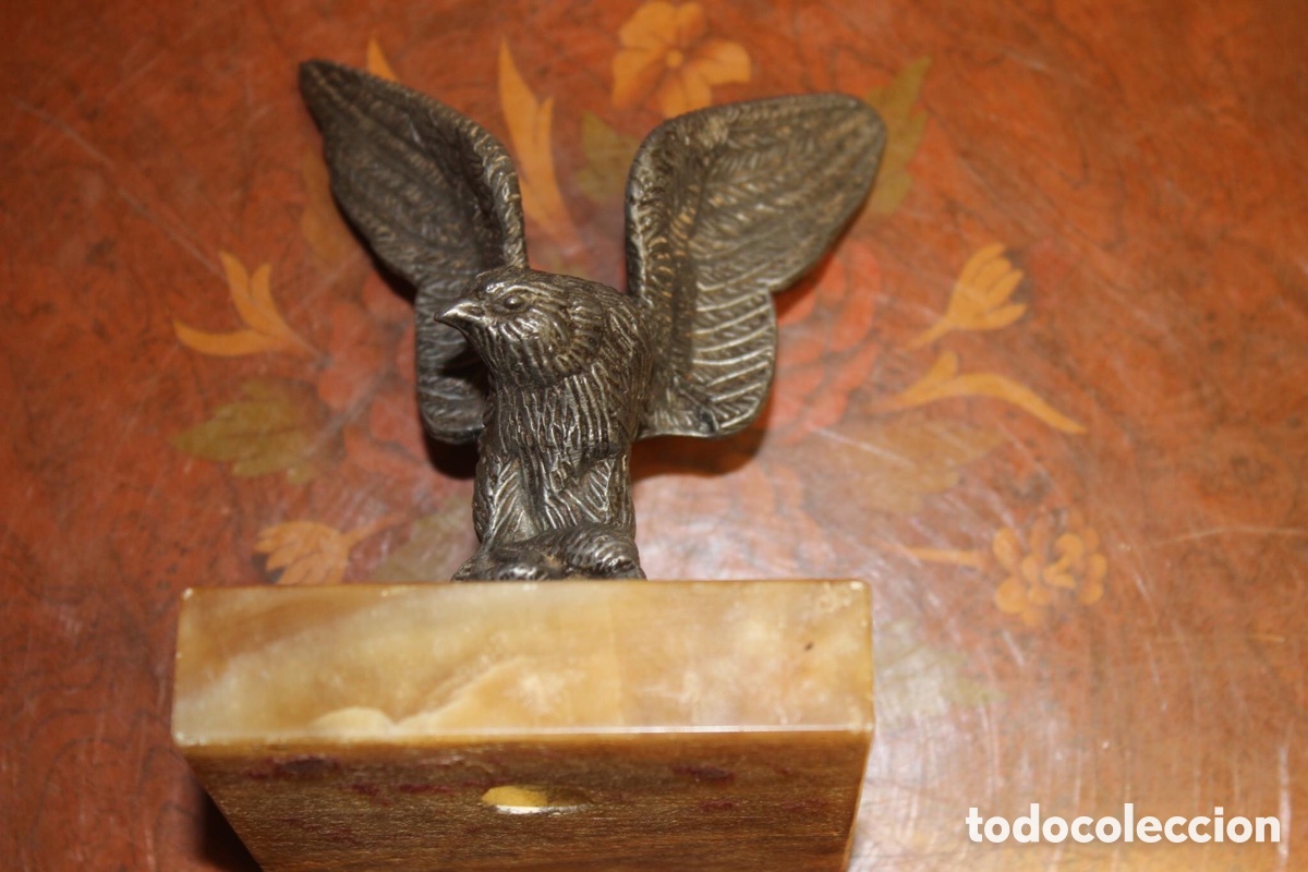 Vintage: Figura de aguila de metal - Foto 8