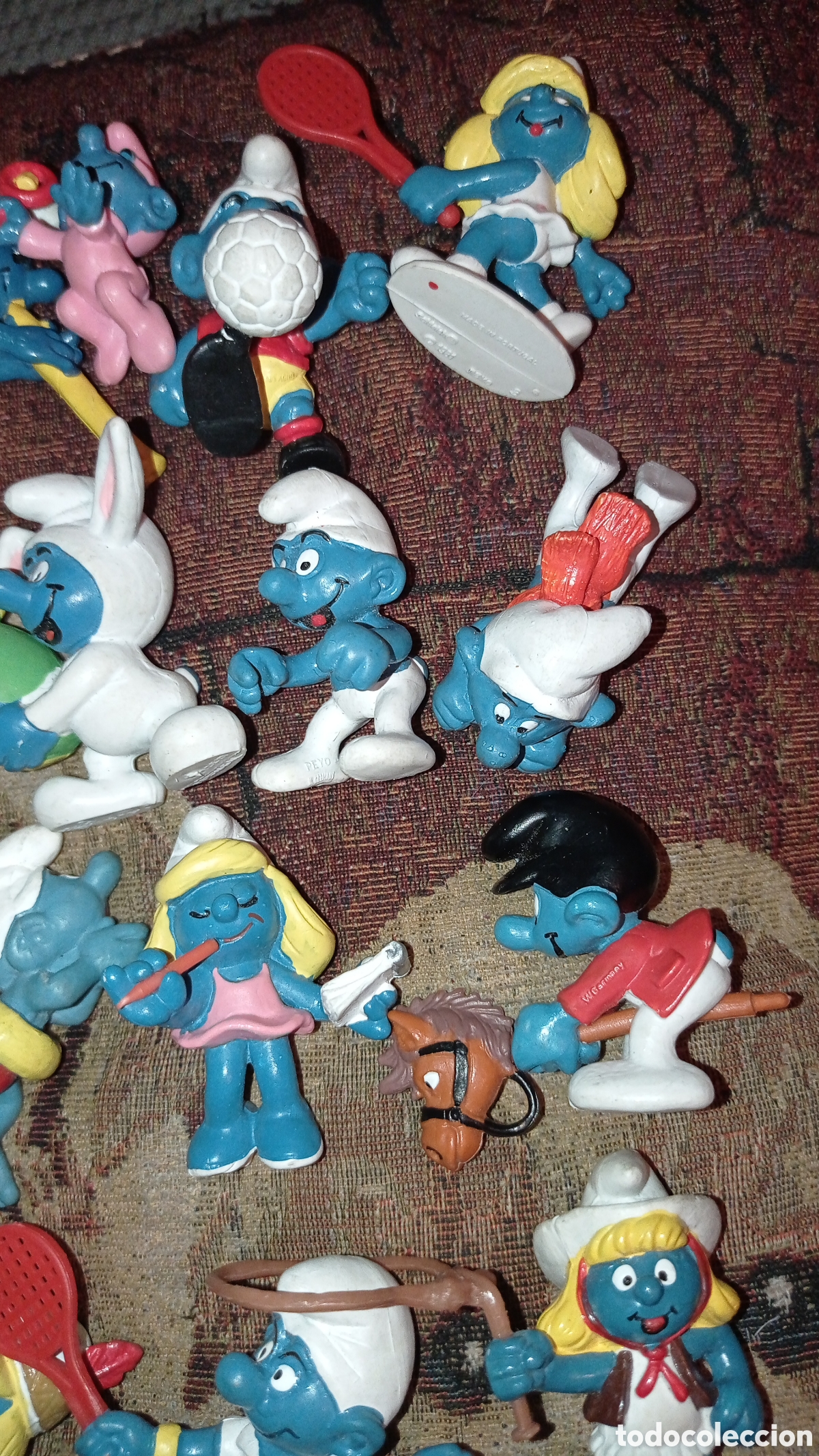 Vintage: 18 mu&ntilde;ecos de los pitufos PVC - Foto 3