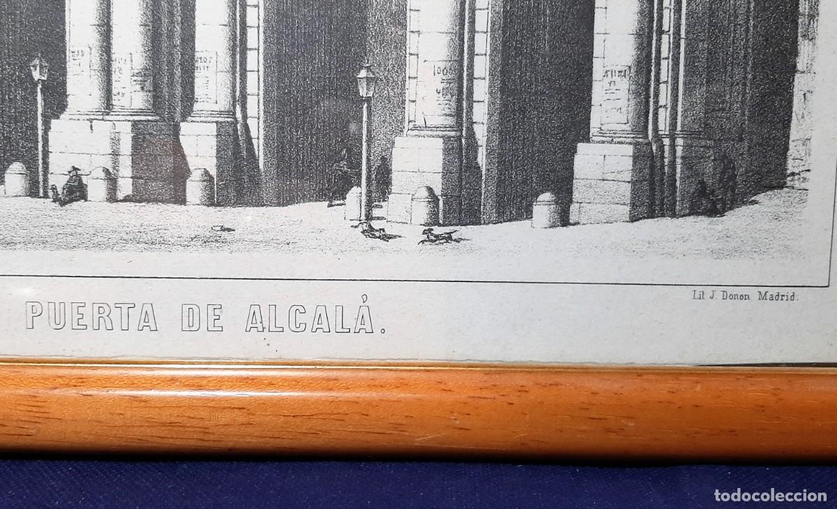 Vintage: Cuadro de la Puerta de Alcal&aacute; de Madrid - Foto 3
