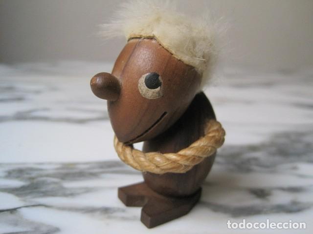 Vintage: ANTIGUA FIGURA DE MADERA DE HANS BOLLING - OPTIMISTA - DISE&Ntilde;O DAN&Eacute;S - OPTIMIST