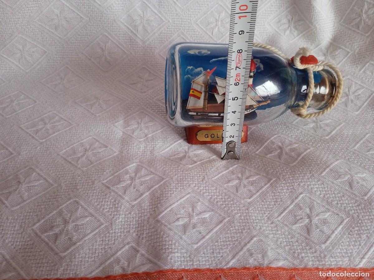 Vintage: BOTELLA CON BARCO DENTRO-GOLETA - Foto 5