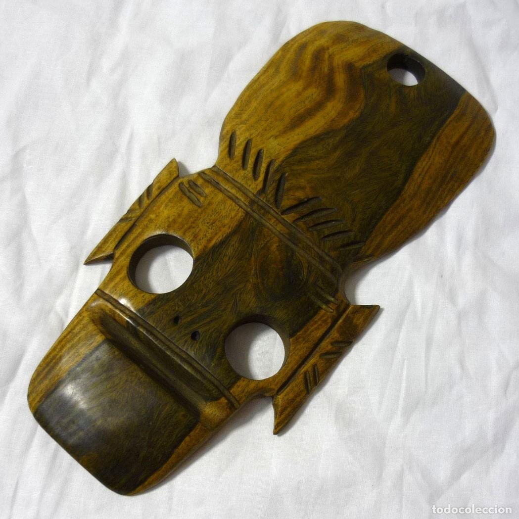 Vintage: M&aacute;scara tallada en madera noble - Foto 1