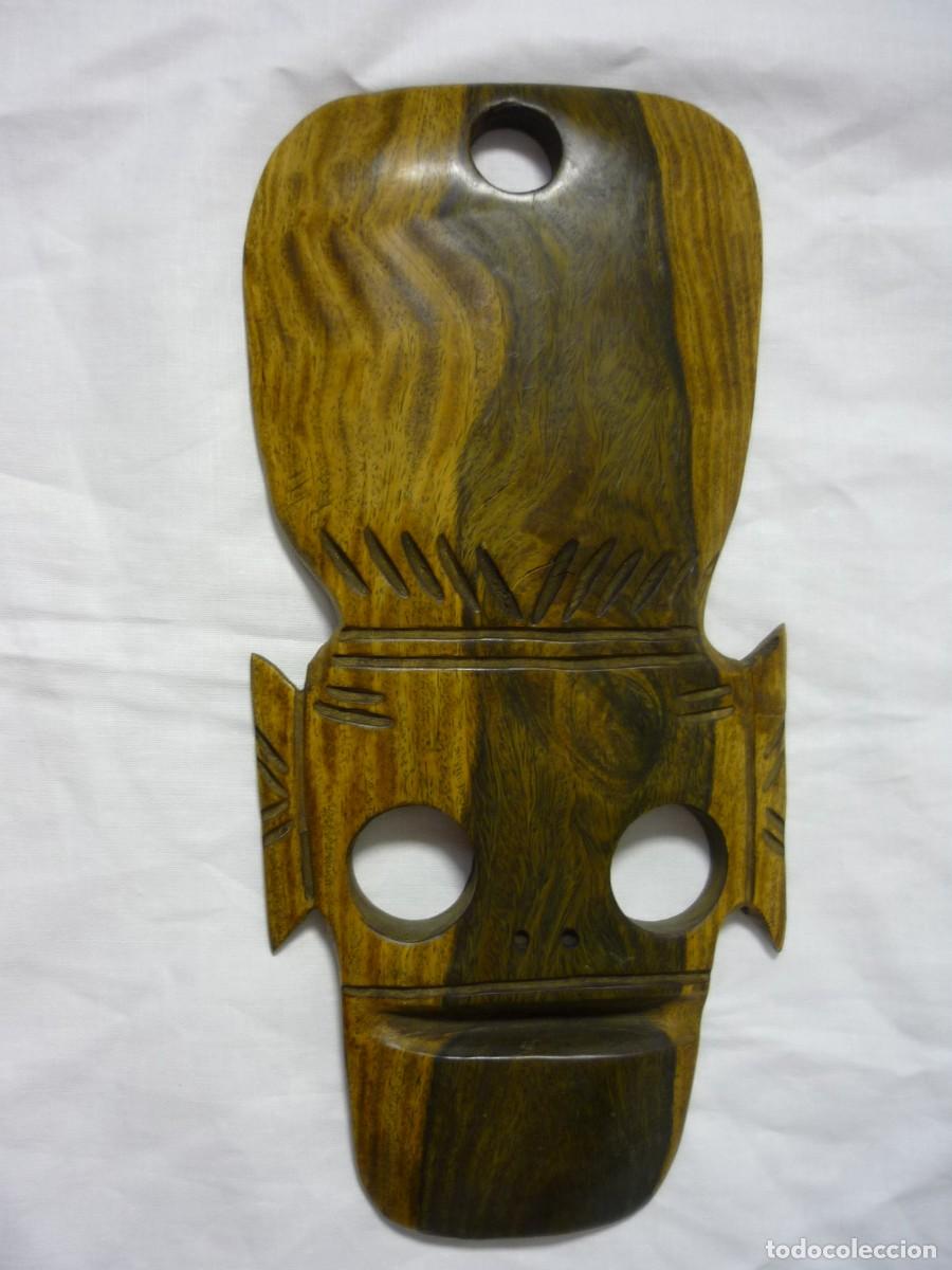 Vintage: M&aacute;scara tallada en madera noble - Foto 2