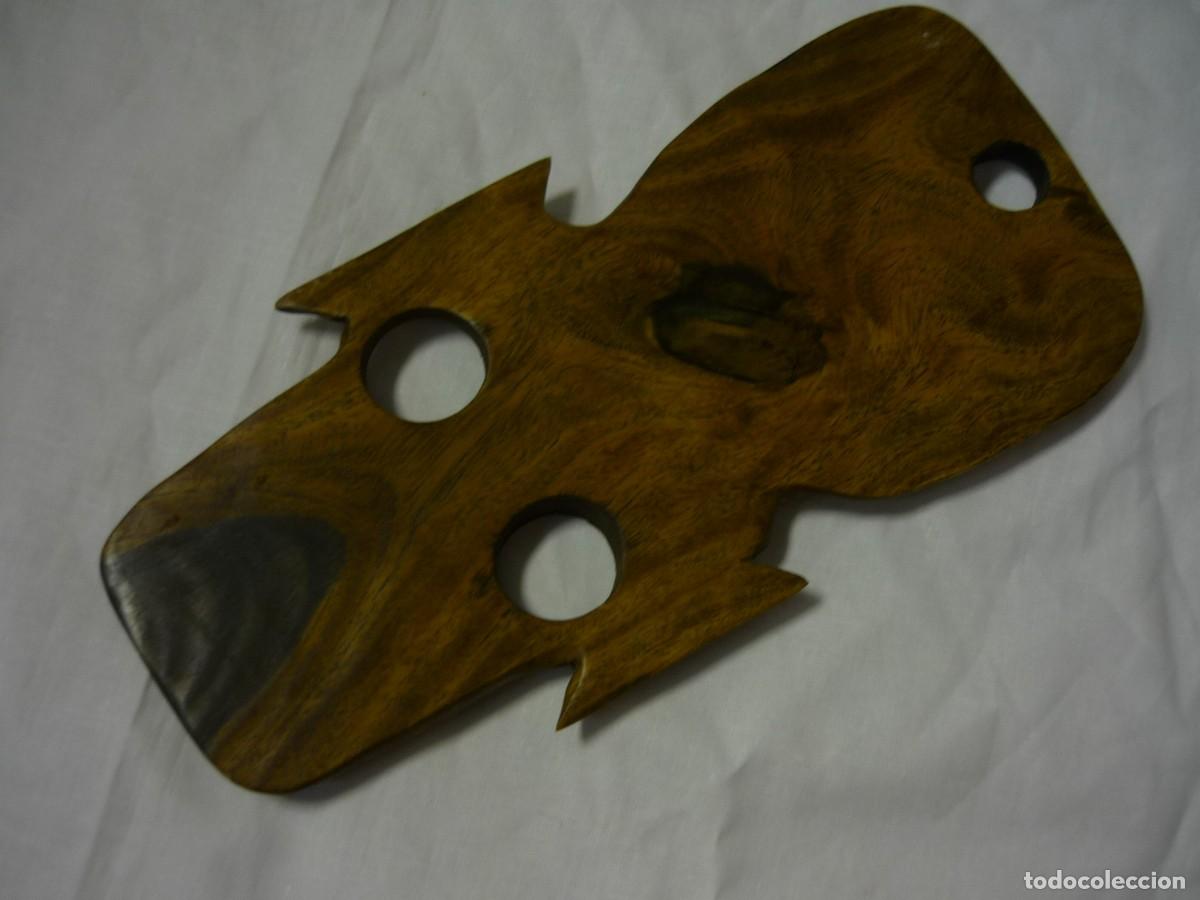 Vintage: M&aacute;scara tallada en madera noble - Foto 4