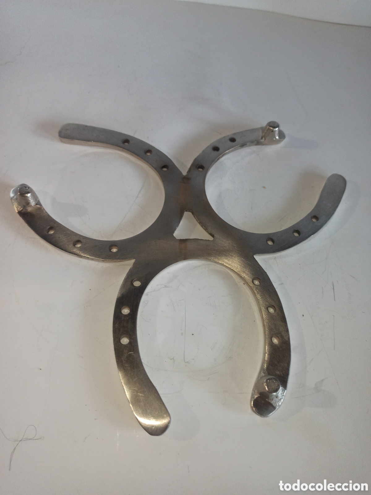 Vintage: Salvamanteles en bronce cromado - Foto 3