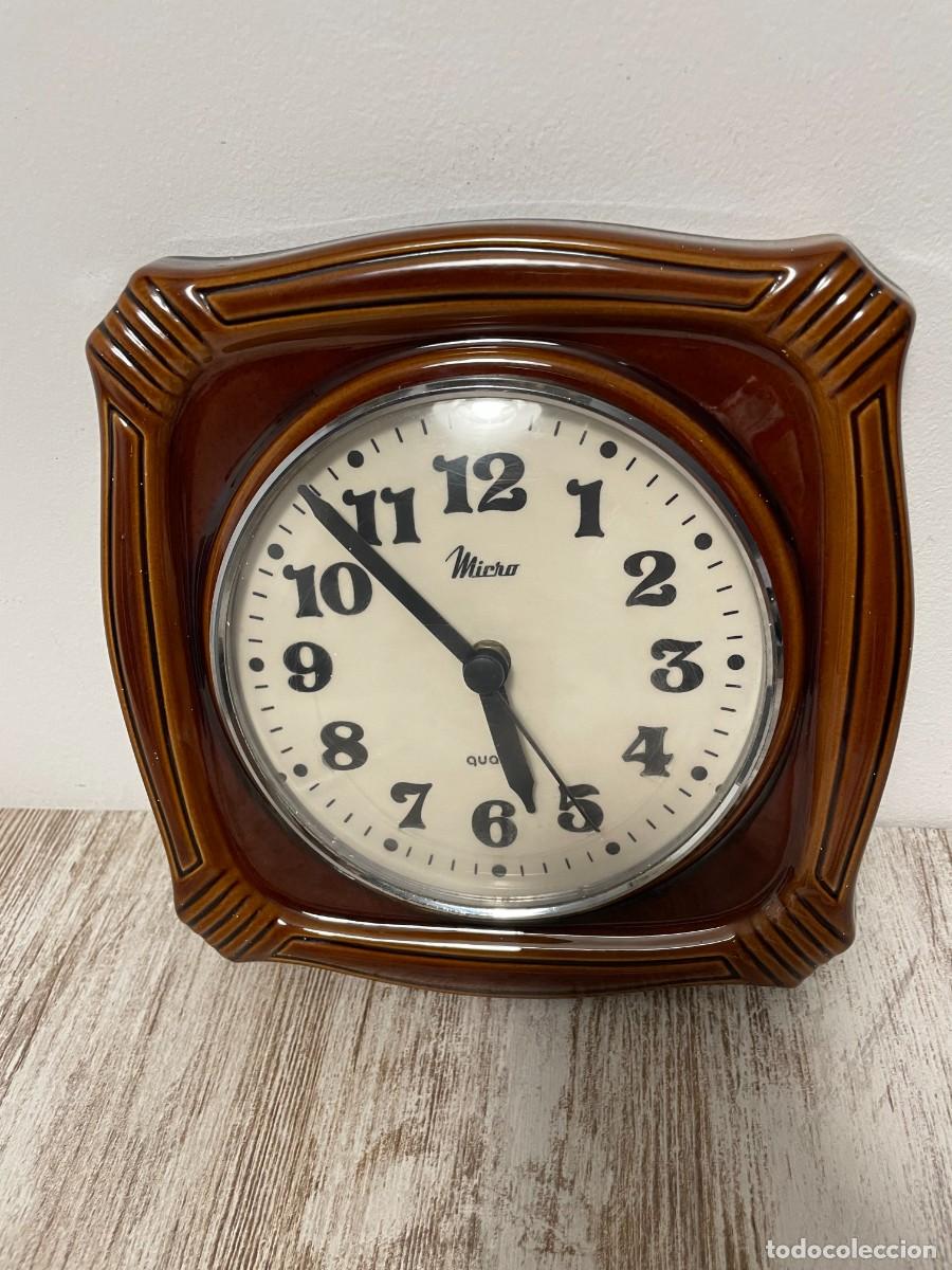 Vintage: RELOJ PARED CERAMICA MICRO COCINA