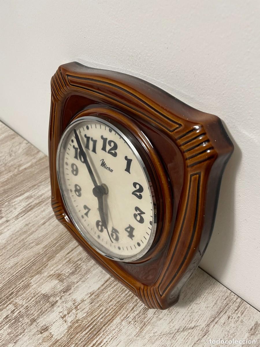 Vintage: RELOJ PARED CERAMICA MICRO COCINA - Foto 3
