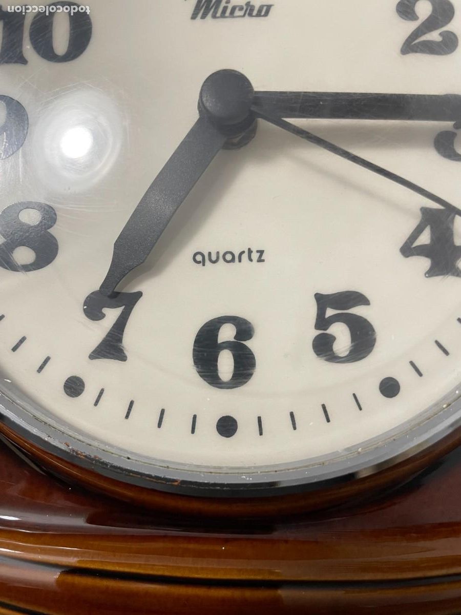 Vintage: RELOJ PARED CERAMICA MICRO COCINA - Foto 5