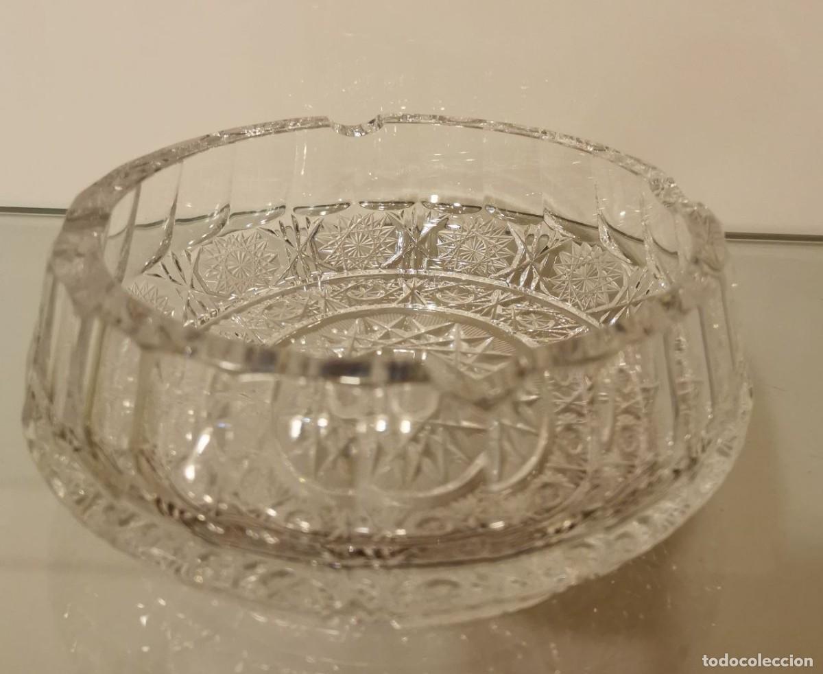 Vintage: Cenicero de cristal de bohemia - Foto 1