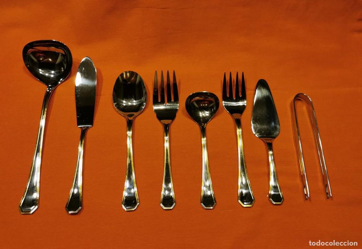 Vintage: CUBERTER&Iacute;A RIBERA - MODELO MEN&Uacute; - 128 PIEZAS - Foto 11