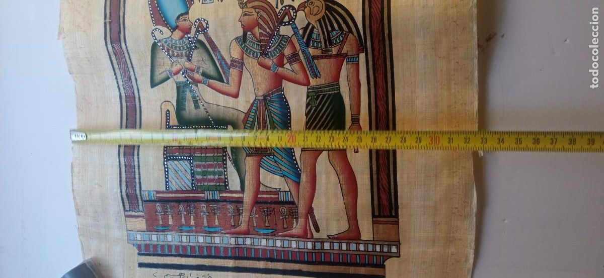 Vintage: PAPIRO EGIPCIO HECHO A MANO - Foto 3