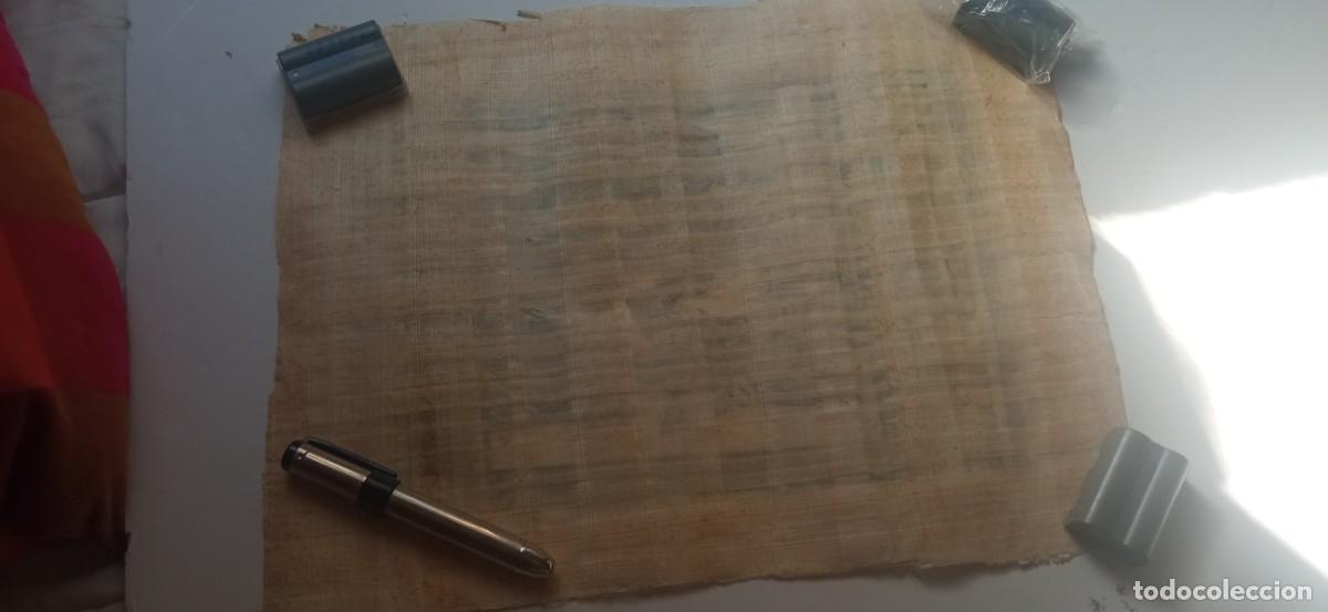 Vintage: PAPIRO EGIPCIO HECHO A MANO - Foto 11
