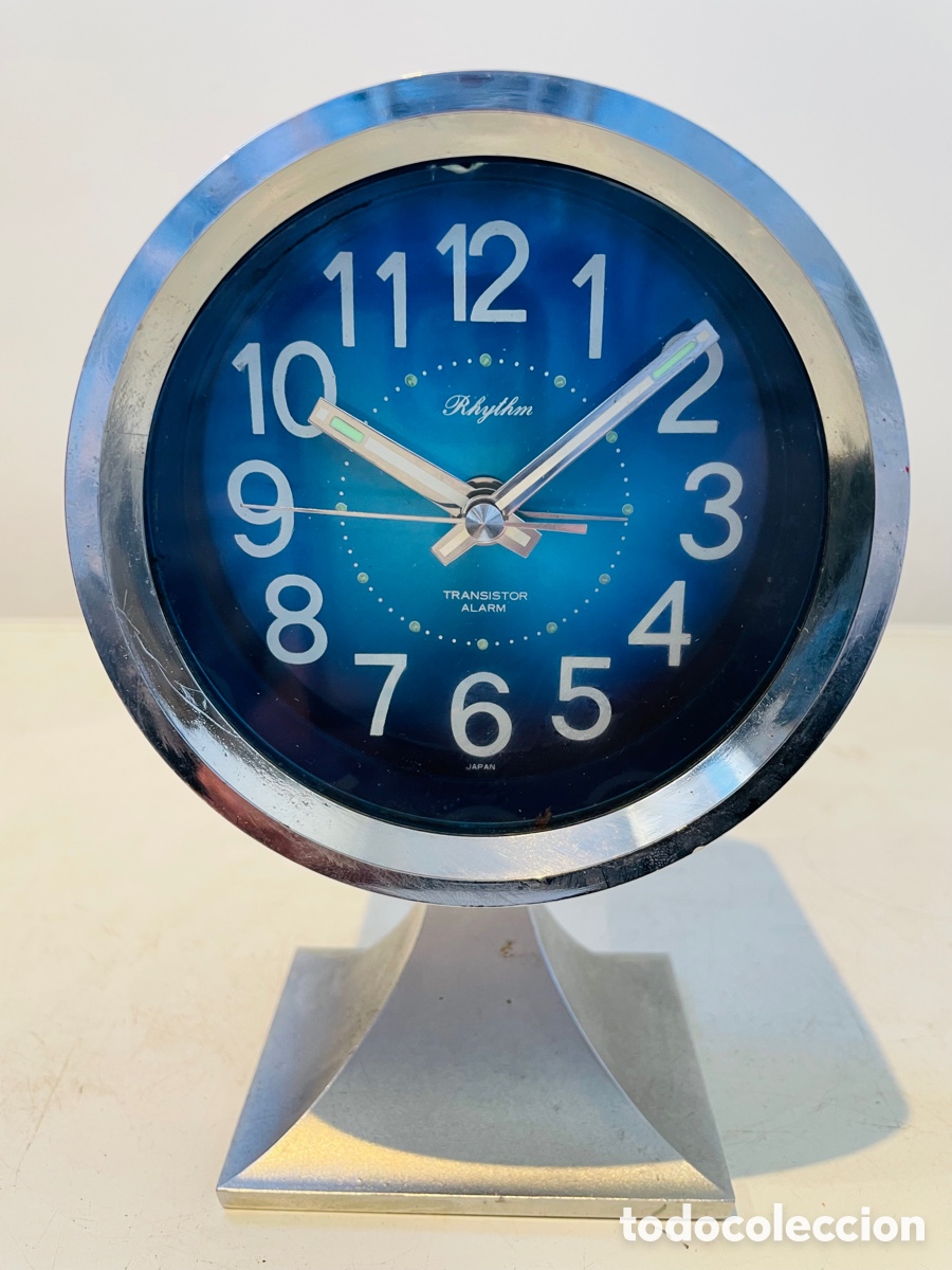 Vintage: Rhythm Space Age Design Clock Japan 1970s - Foto 2