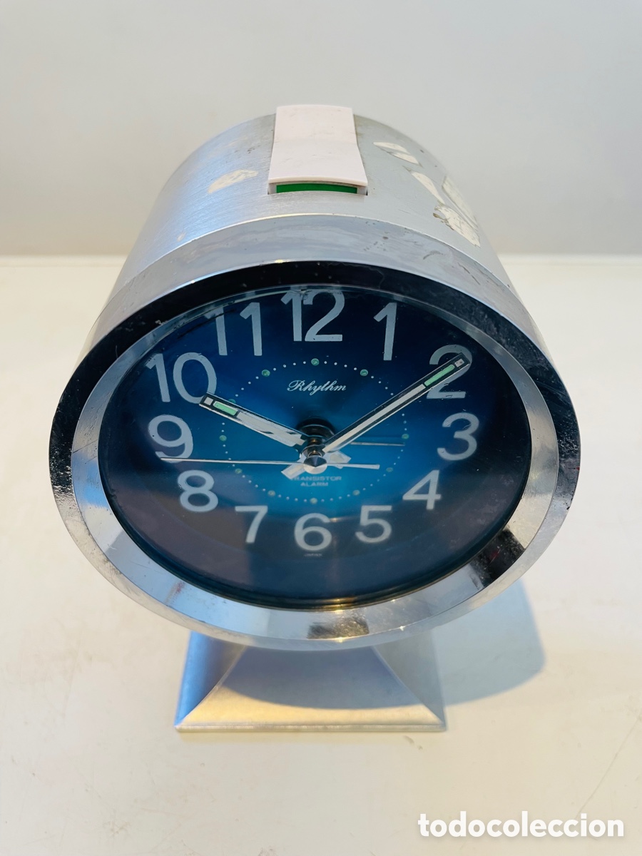 Vintage: Rhythm Space Age Design Clock Japan 1970s - Foto 3