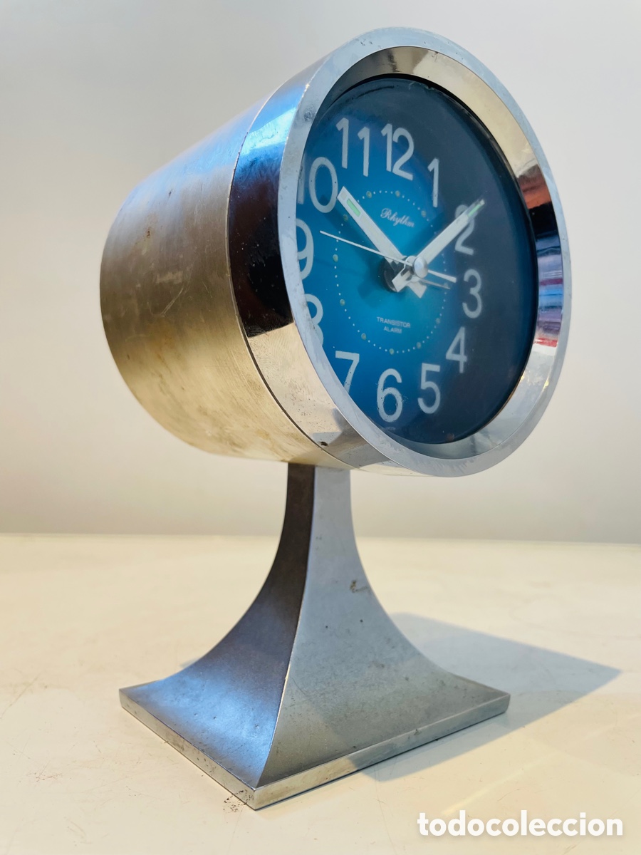 Vintage: Rhythm Space Age Design Clock Japan 1970s - Foto 4