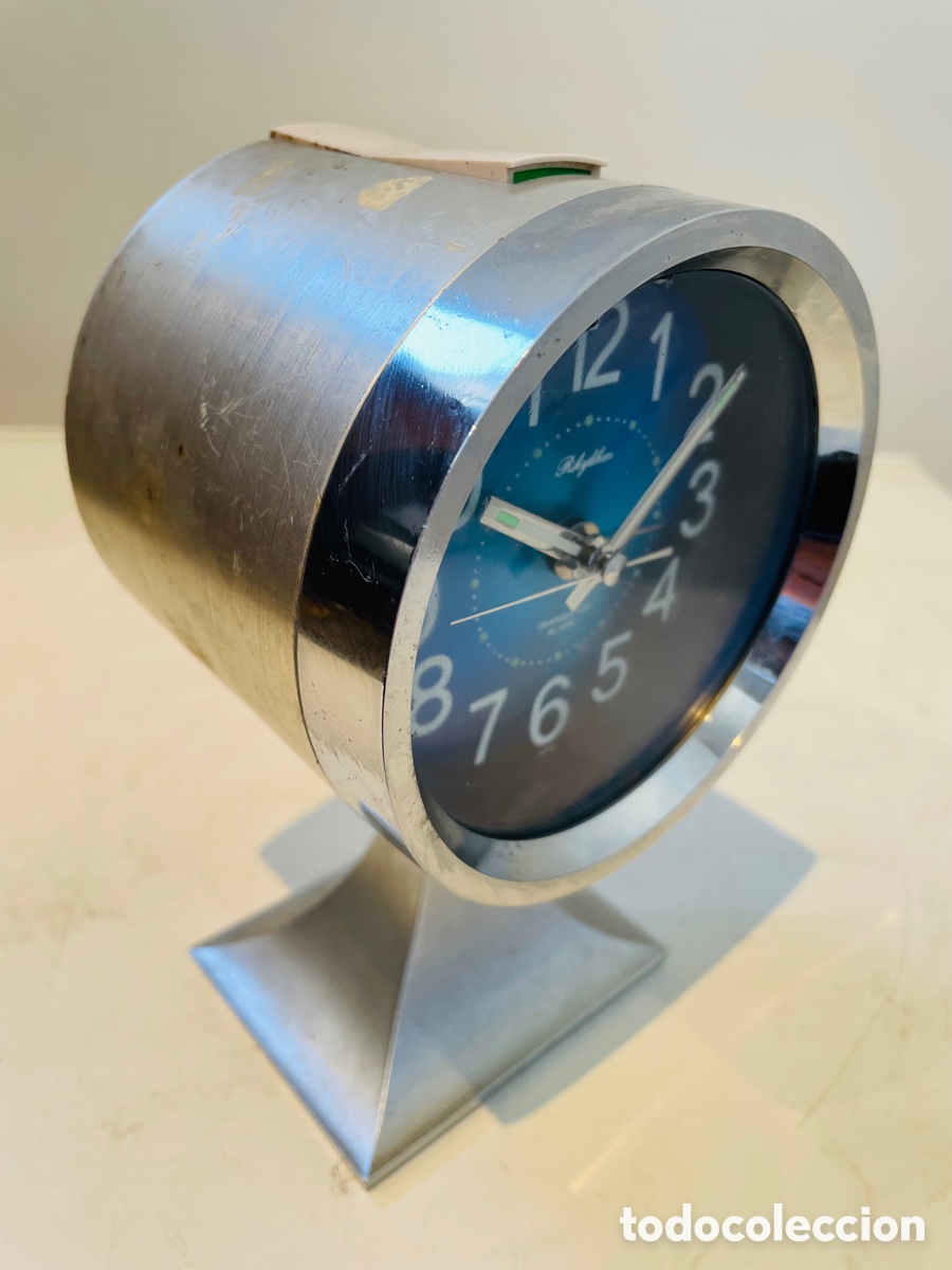 Vintage: Rhythm Space Age Design Clock Japan 1970s - Foto 5